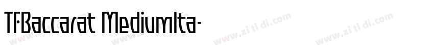 TFBaccarat MediumIta字体转换